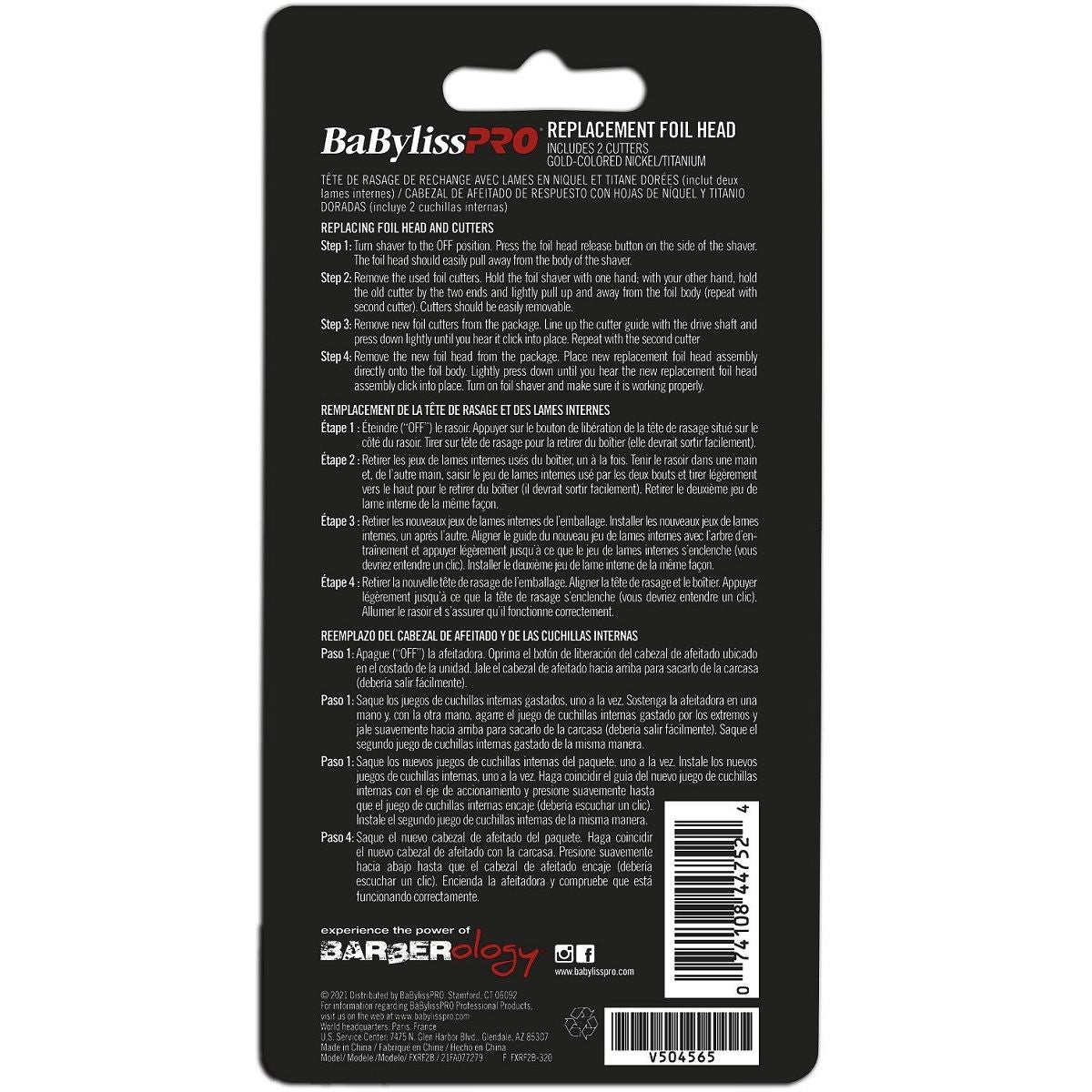 BaBylissPRO Replacement Double Foil & Cutter for FXFS2B (FXRF2B) — image 3