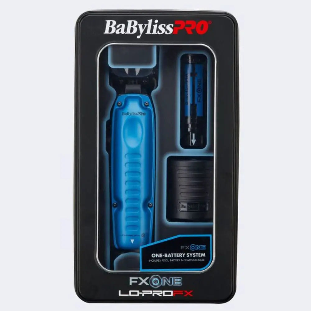 Babyliss Pro FXONE Lo-ProFX Limited Edition Black & Blue Clipper + Trimmer (Combo)