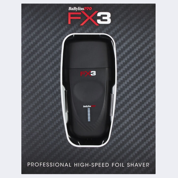 BaBylissPRO FX3 Matte Black Professional High Speed Foil Shaver (FXX3SB) — image 7
