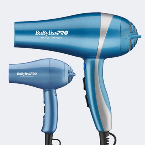 Babyliss Pro Nano Titanium Lightweight Ionic Hair Dryer & Folding Travel Hair Dryer Value Set (BNTPP70) — image 1