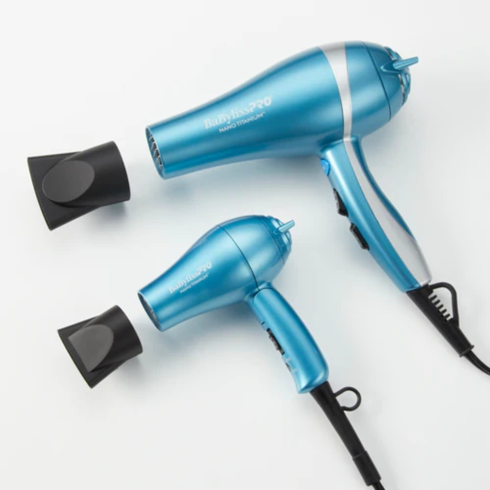 Babyliss Pro Nano Titanium Lightweight Ionic Hair Dryer & Folding Travel Hair Dryer Value Set (BNTPP70) — image 2