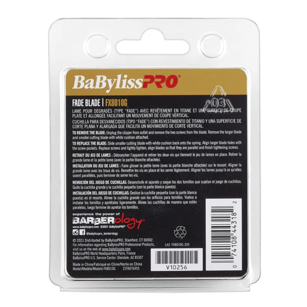 Babyliss Pro Gold Titanium Fade Blade (FX8010G) — image 3