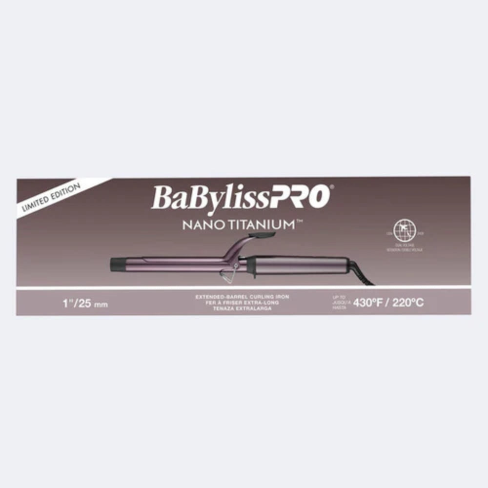 Babyliss Pro Limited Edition Nano Titanium Nightfall Extended Barrel Curling Iron - 1" (BNTWP100XLUC) — image 3