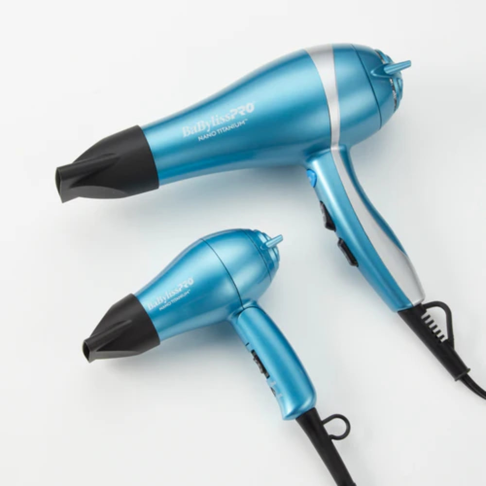 Babyliss Pro Nano Titanium Lightweight Ionic Hair Dryer & Folding Travel Hair Dryer Value Set (BNTPP70) — image 3