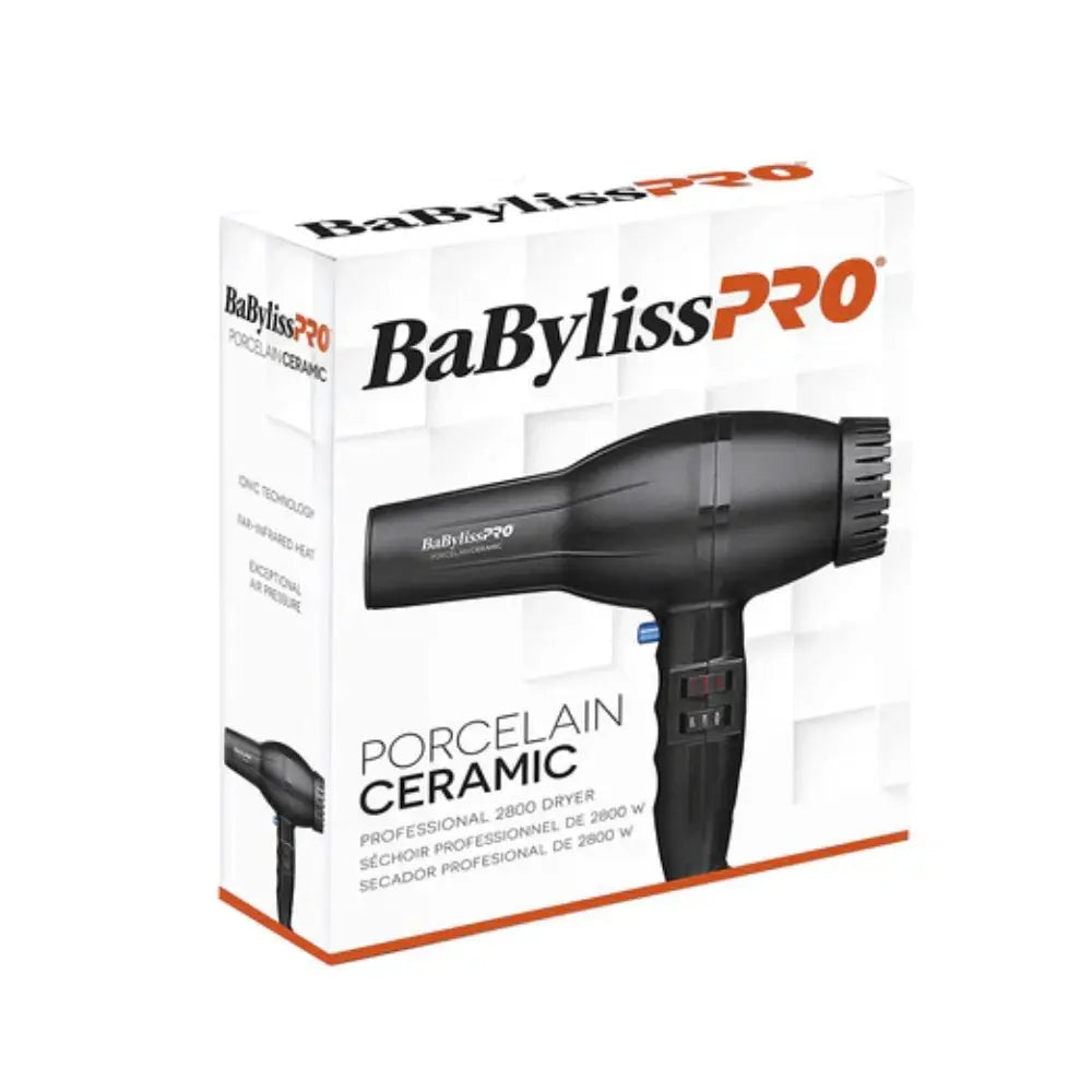 BaBylissPRO Porcelain Ceramic 2800 Dryer (Black)