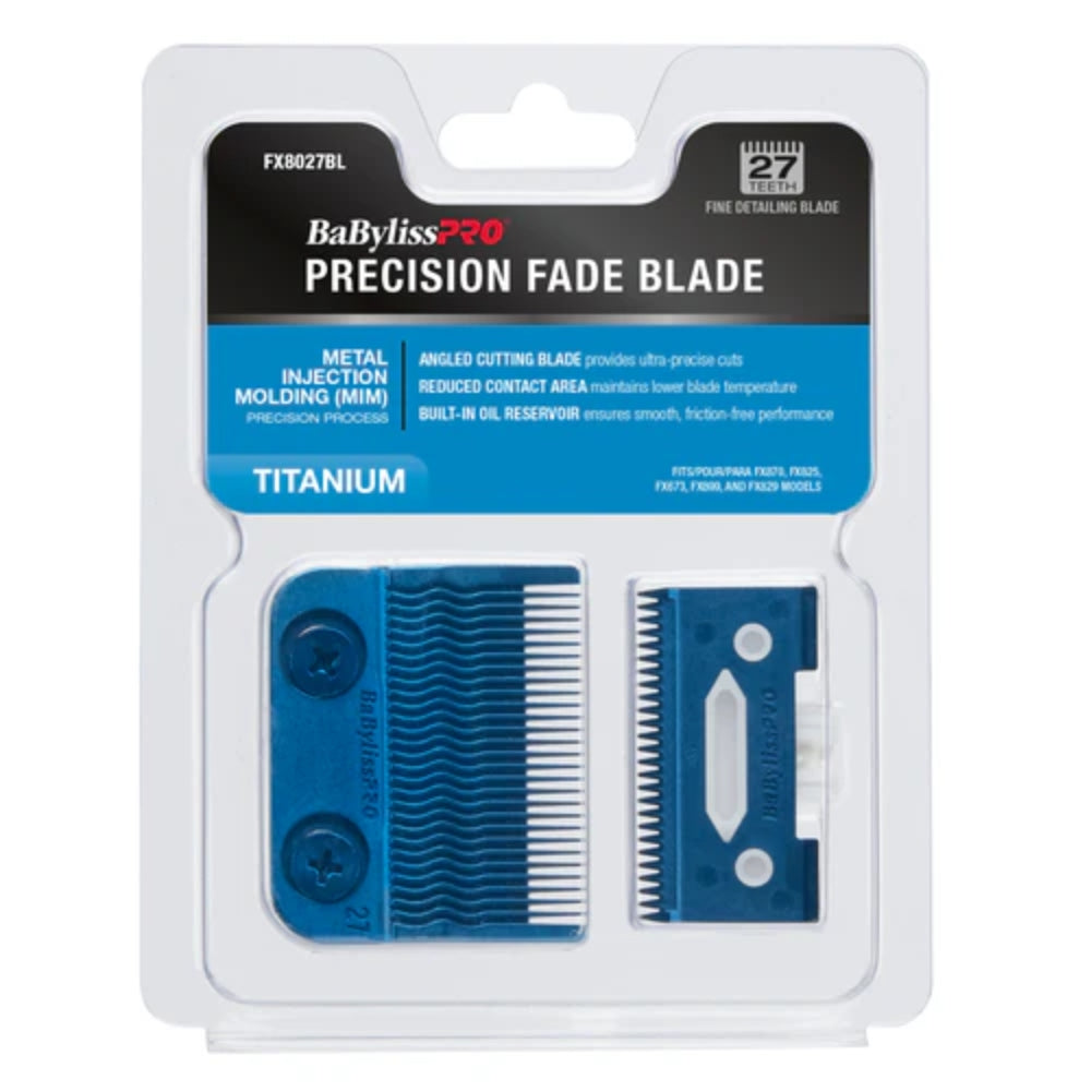 Babyliss Pro Blue Titanium Metal-Injection Molded Precision Fade Blade (FX8027BL) — image 4