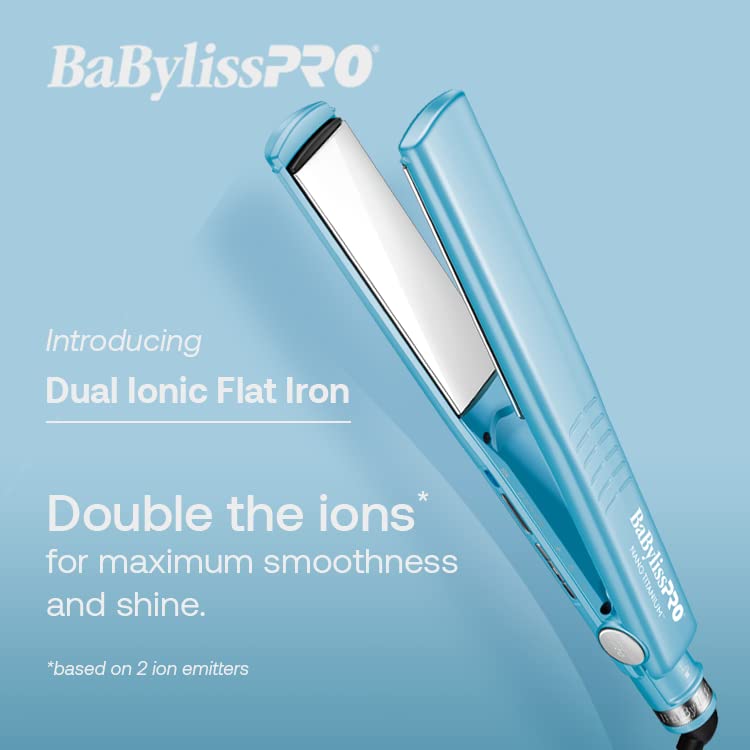 BaBylissPRO Nano Titanium Dual Ionic Flat Iron - 1 1/4" (BNT9125TUC) — image 9