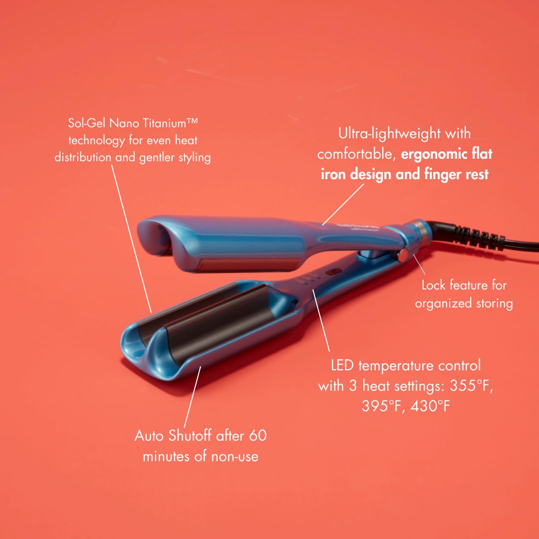 BaBylissPRO Nano Titanium Compact Ionic Deep Waver Iron (BNTMDWUC) — image 10