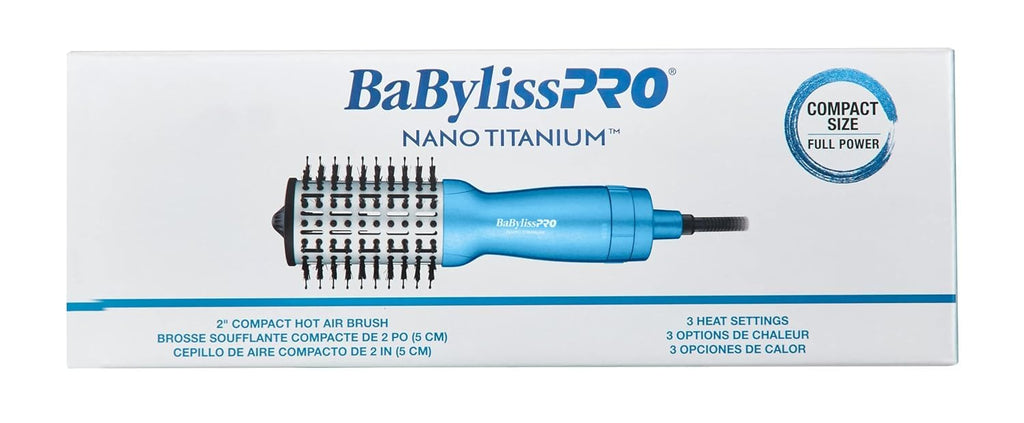 BaBylissPRO Nano Titanium Compact Hot Air Brush 2" (BNTMHBUC) — image 3