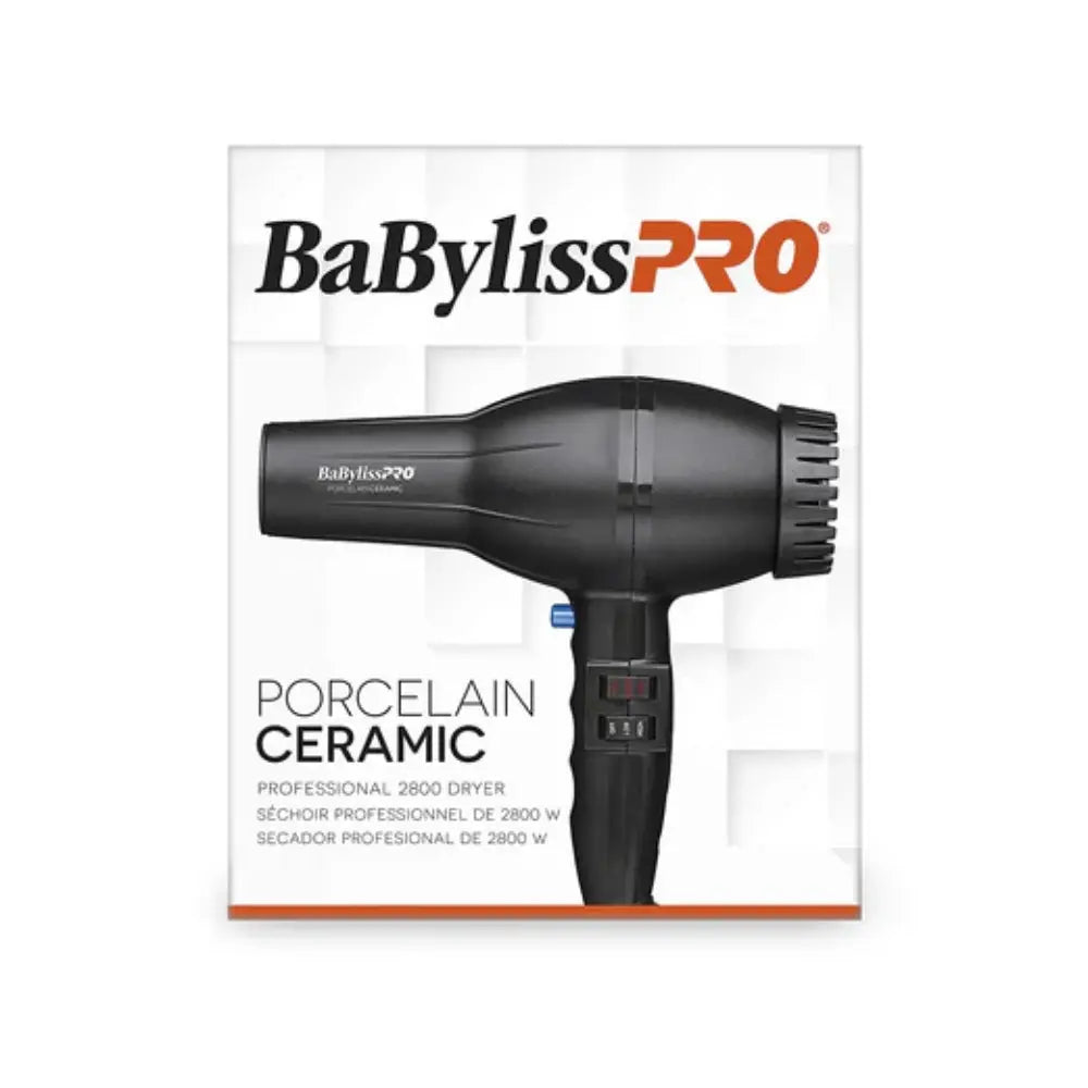BaBylissPRO Porcelain Ceramic 2800 Dryer (Black)