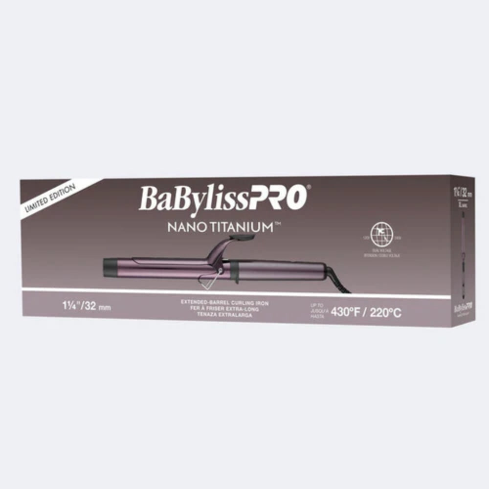 Babyliss Pro Limited Edition Nano Titanium Nightfall Extended Barrel Curling Iron - 1.25" (BNTWP125XLUC) — image 5