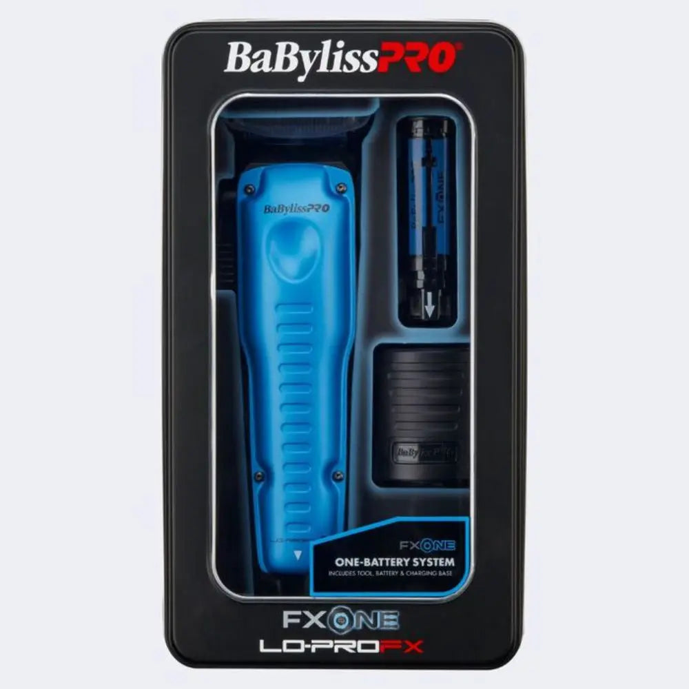 Babyliss Pro FXONE Lo-ProFX Limited Edition Black & Blue Clipper + Trimmer (Combo)