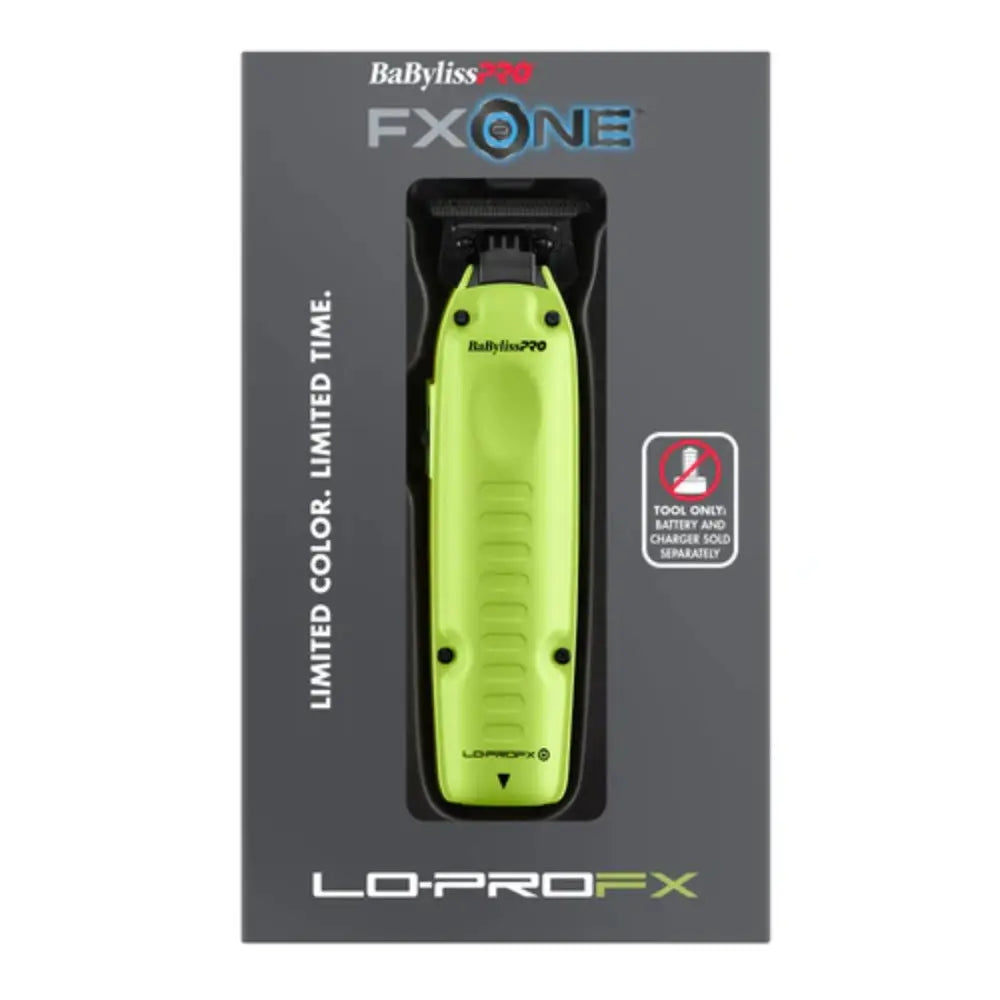 BaBylissPRO FXONE Low-Profile Neon Yellow Interchangeable Cordless Trimmer (FX729NYLT)