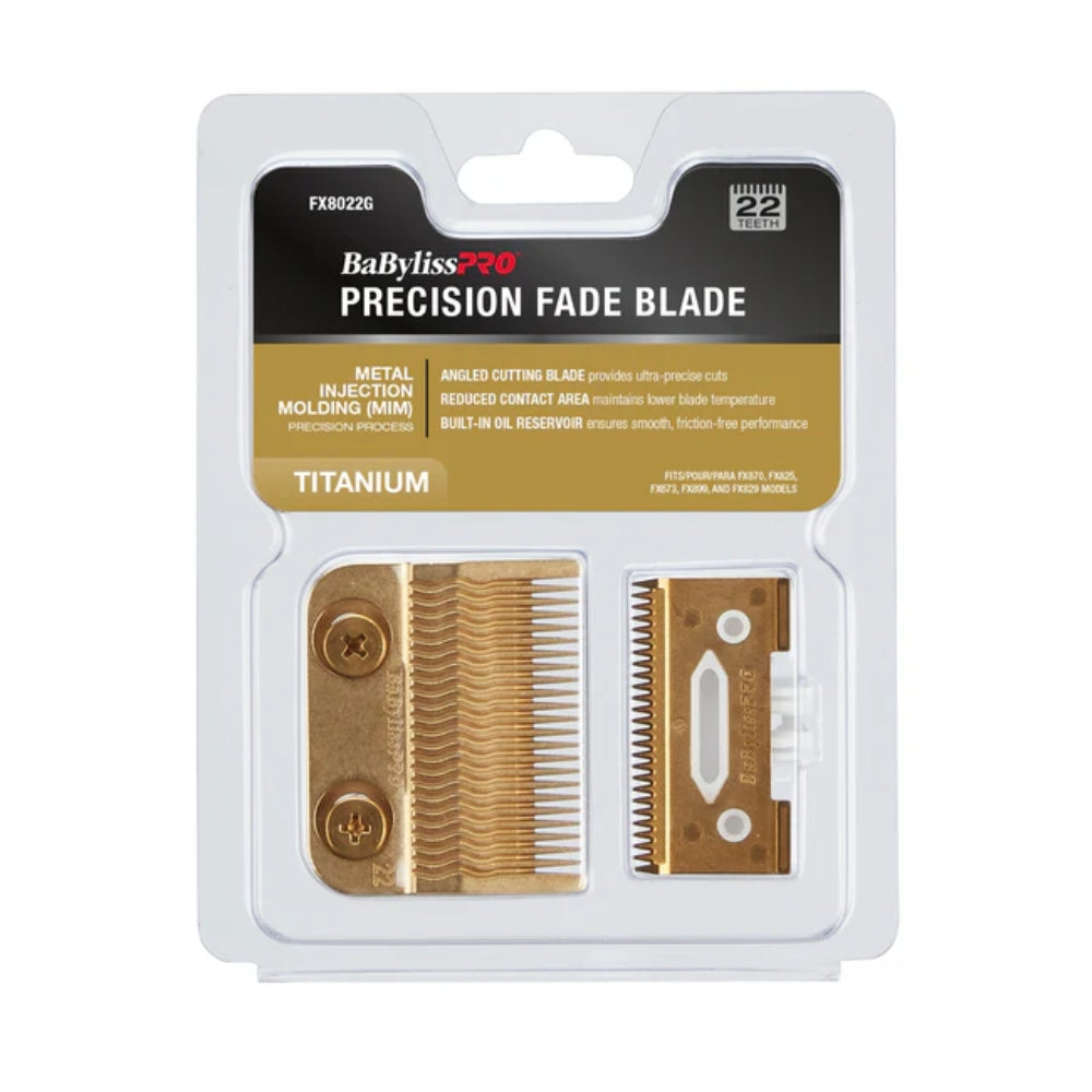 Babyliss Pro Gold Titanium Metal-Injection Molded Precision Fade Blade (FX8022G) — image 5