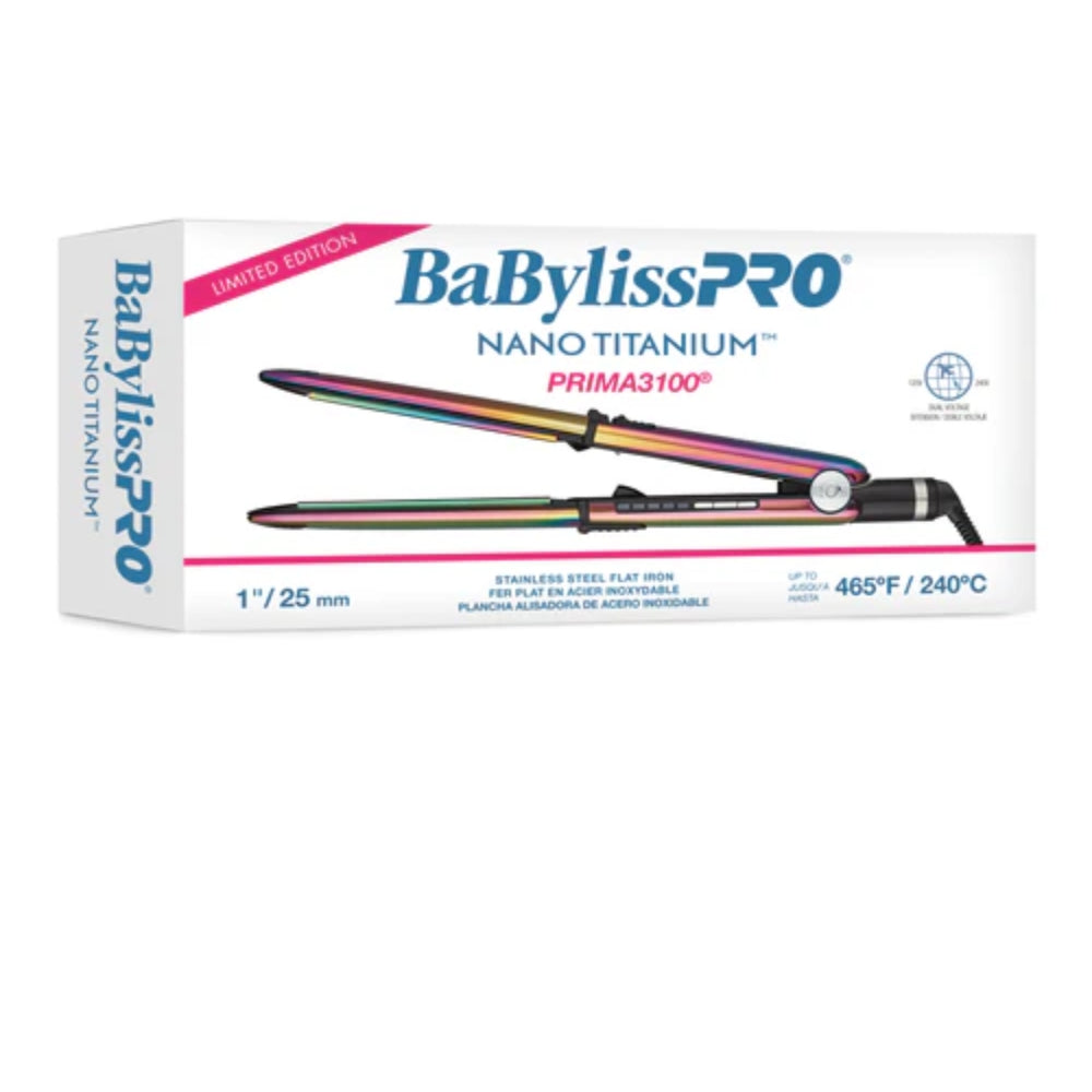 Babyliss Pro Limited Edition Iridescent Nano Titanium Prima Stainless Steel Flat Iron 1.25" (BNTRB3000TUC) — image 5