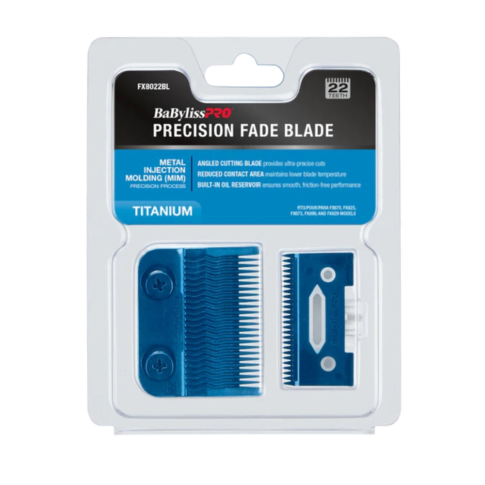 Babyliss Pro Blue Titanium Metal-Injection Molded Precision Fade Blade (FX8022BL) — image 5