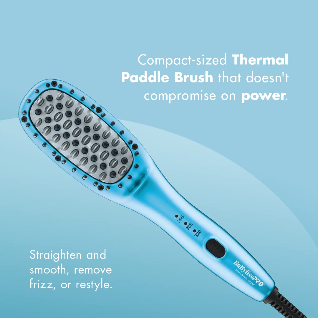 BaBylissPRO Nano Titanium Compact Thermal Paddle Brush (BNTPB2UC) — image 8