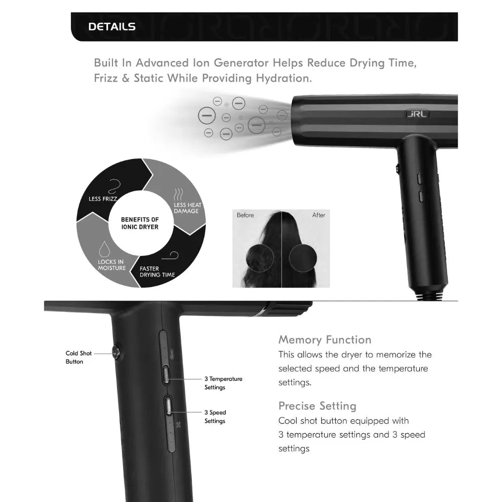 JRL Professional Forte Hair Dryer
