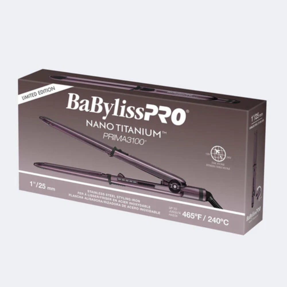Babyliss Pro Limited Edition Nano Titanium Nightfall Prima 3100 Flat Iron - 1" (BNTP3100TUC) — image 6