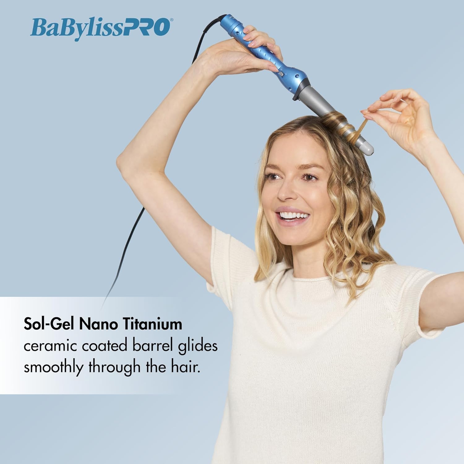 BaBylissPRO Nano Titanium ConiCurl Tapered Curling Wand 1.25" to 0.75" (BNT125TB) — image 4