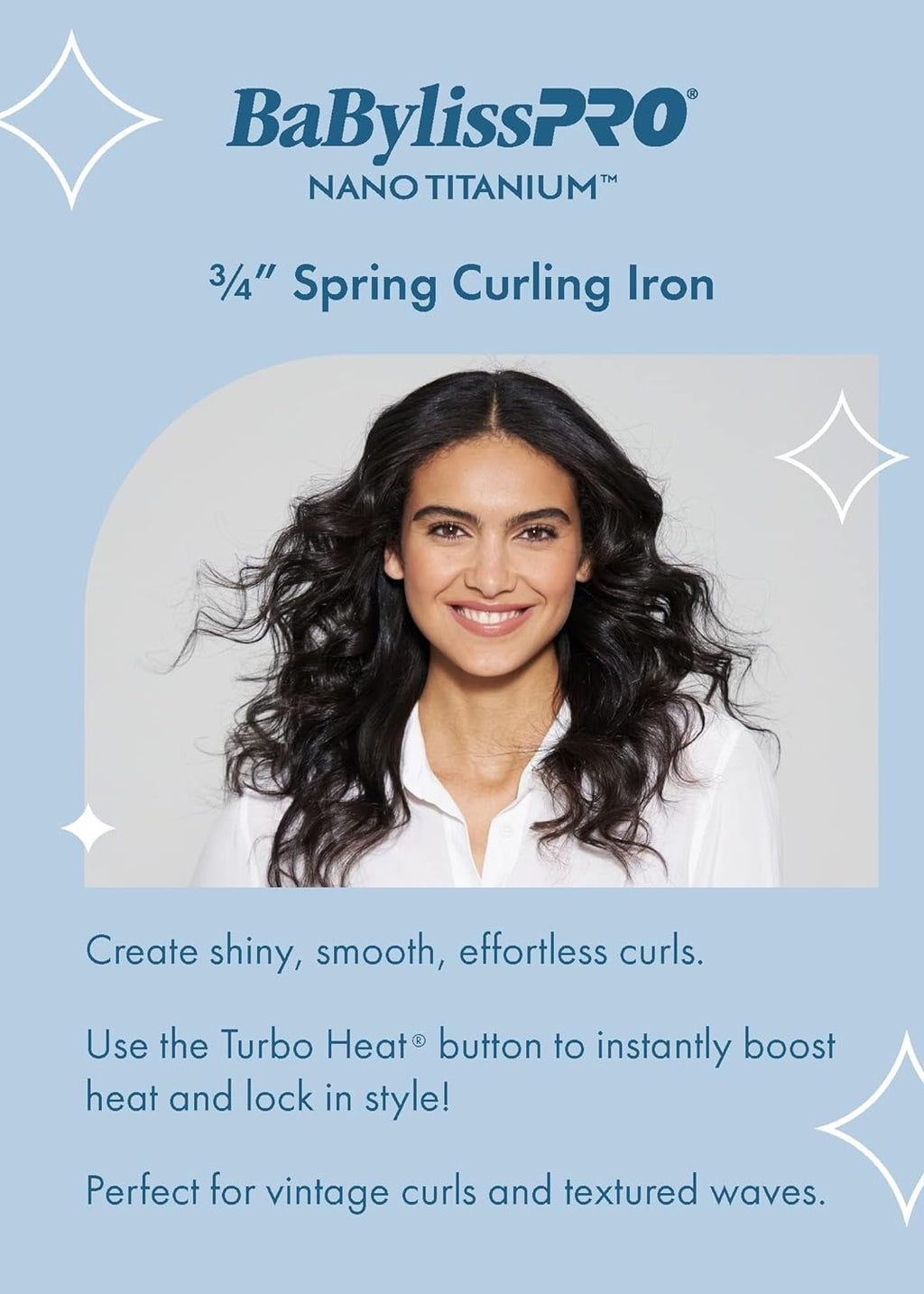 BaBylissPRO Nano Titanium Spring Curling Iron 3/4" (BNT75S) — image 4