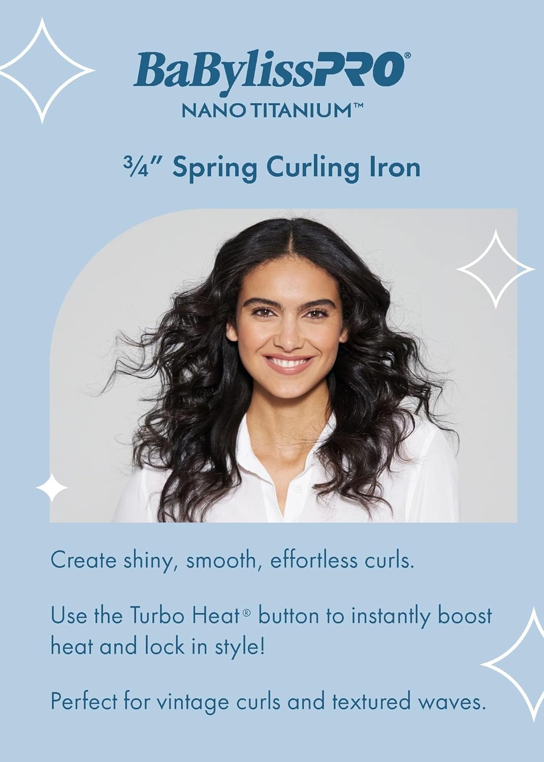 BaBylissPRO Nano Titanium Spring Curling Iron 3/4" (BNT75S) — image 4