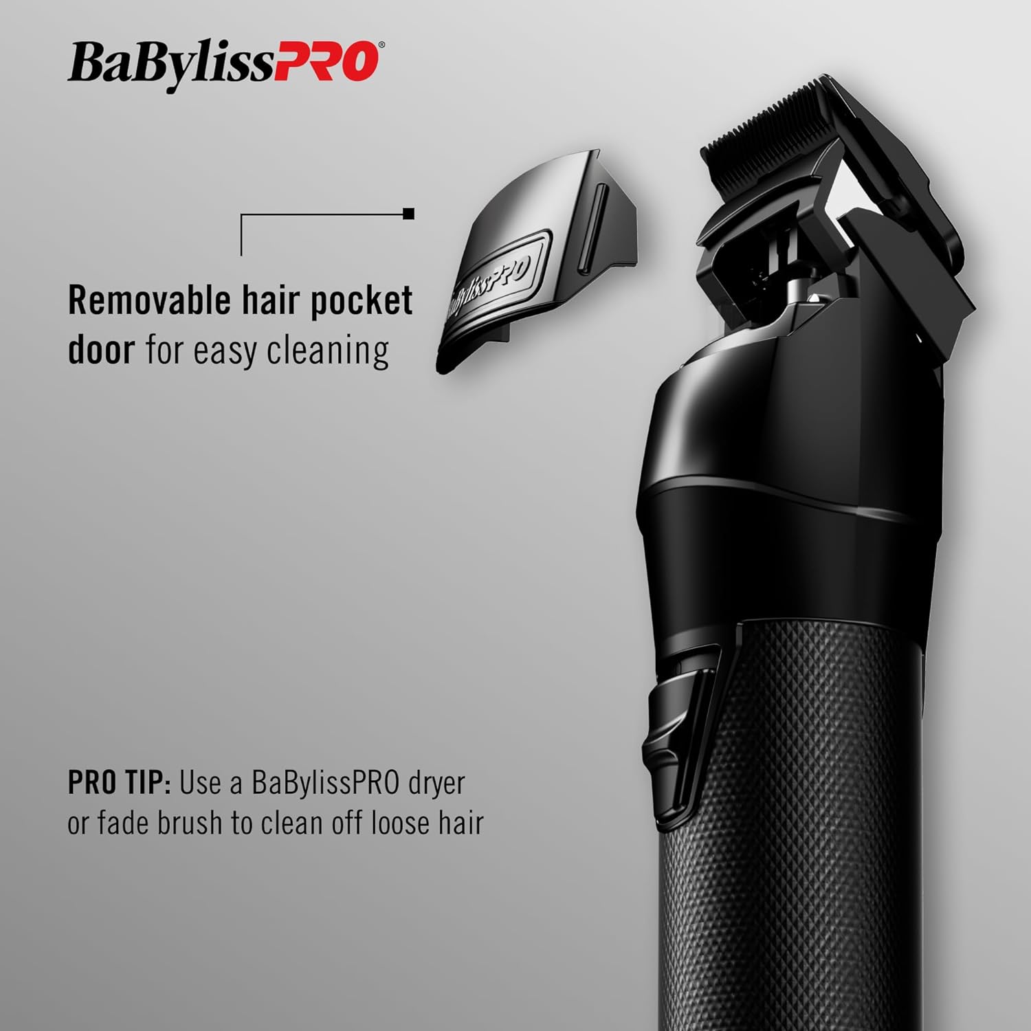 BaBylissPRO FXONE BLACKFX All-Metal Interchangeable-Battery Cordless Clipper (FX899MB) — image 12