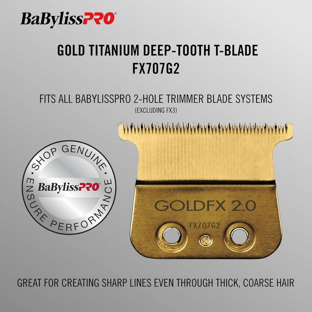 BaBylissPRO GoldFX Titanium Trimmer Blade - Deep Tooth (FX707G2) — image 4