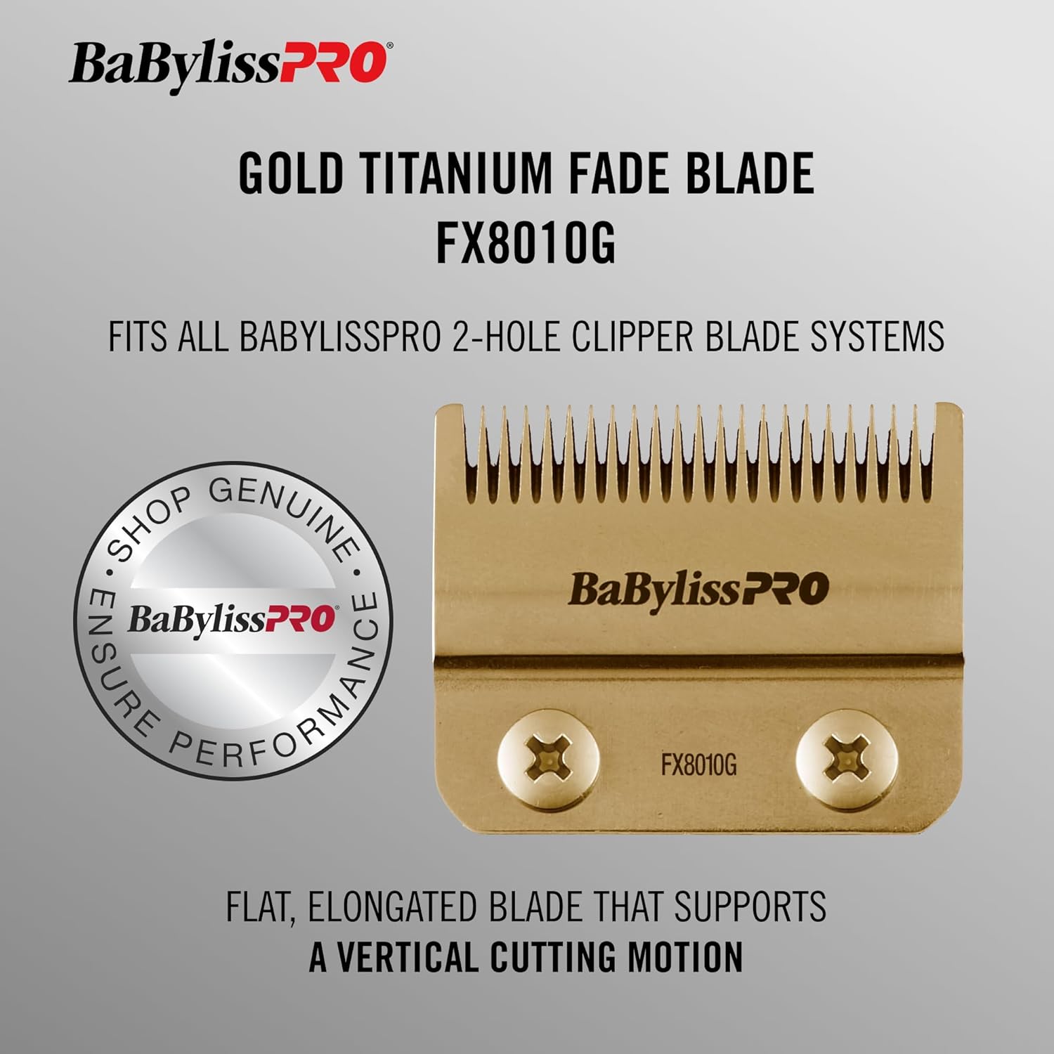 BaBylissPRO Gold Titanium Fade Blade (FX8010G) — image 3