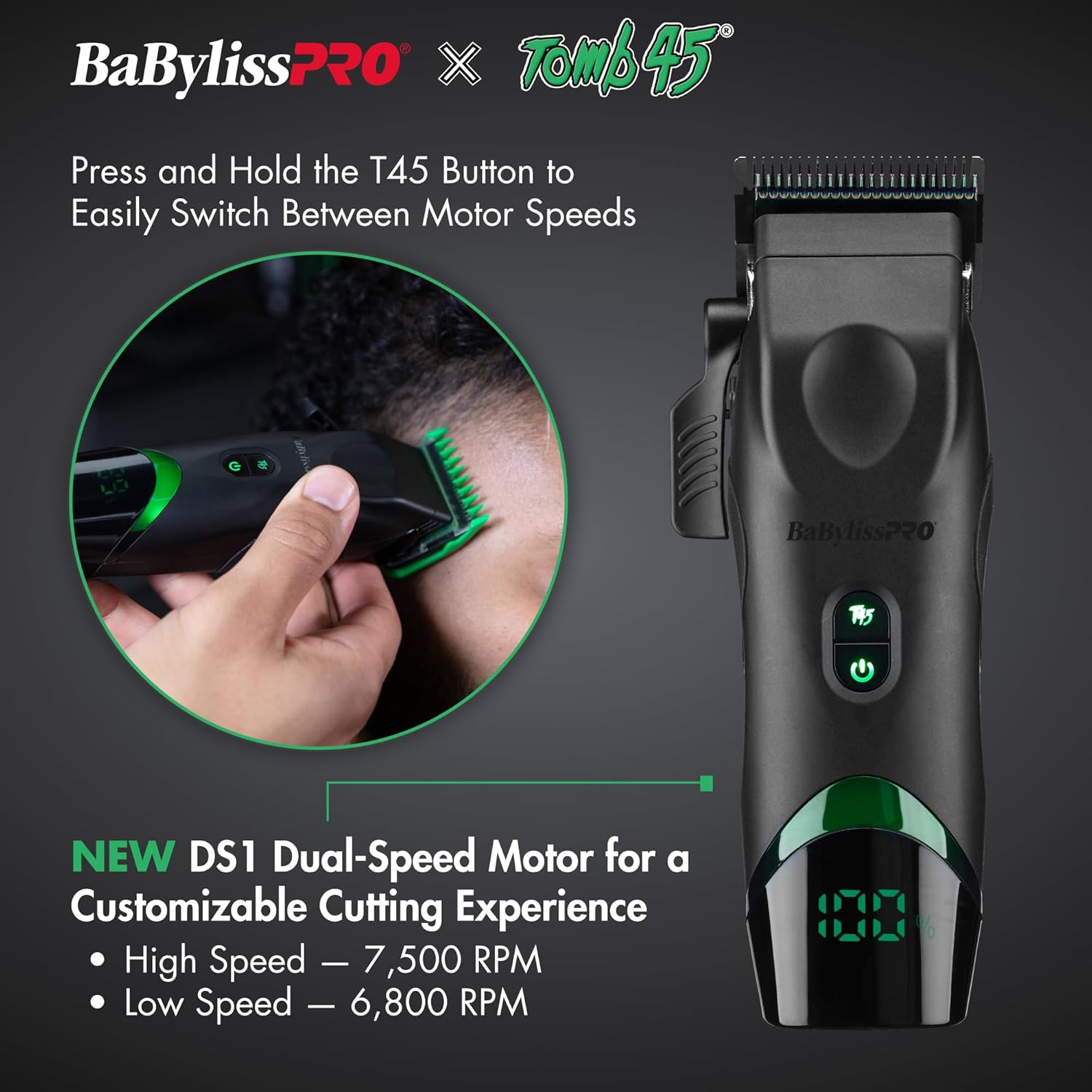 BaBylissPRO x Tomb45 Wireless-Charging Clipper & Trimmer Value Set (FXT45PPK) — image 10