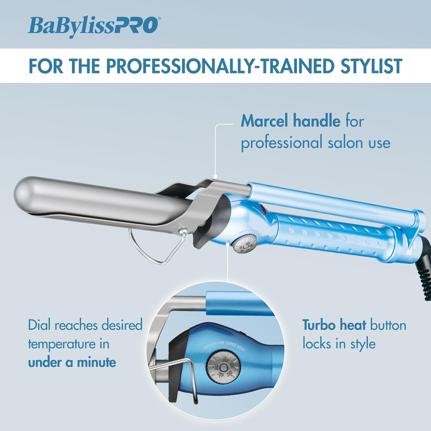 BaBylissPRO Nano Titanium Marcel Curling Iron 1.25" (BNT125M) — image 5