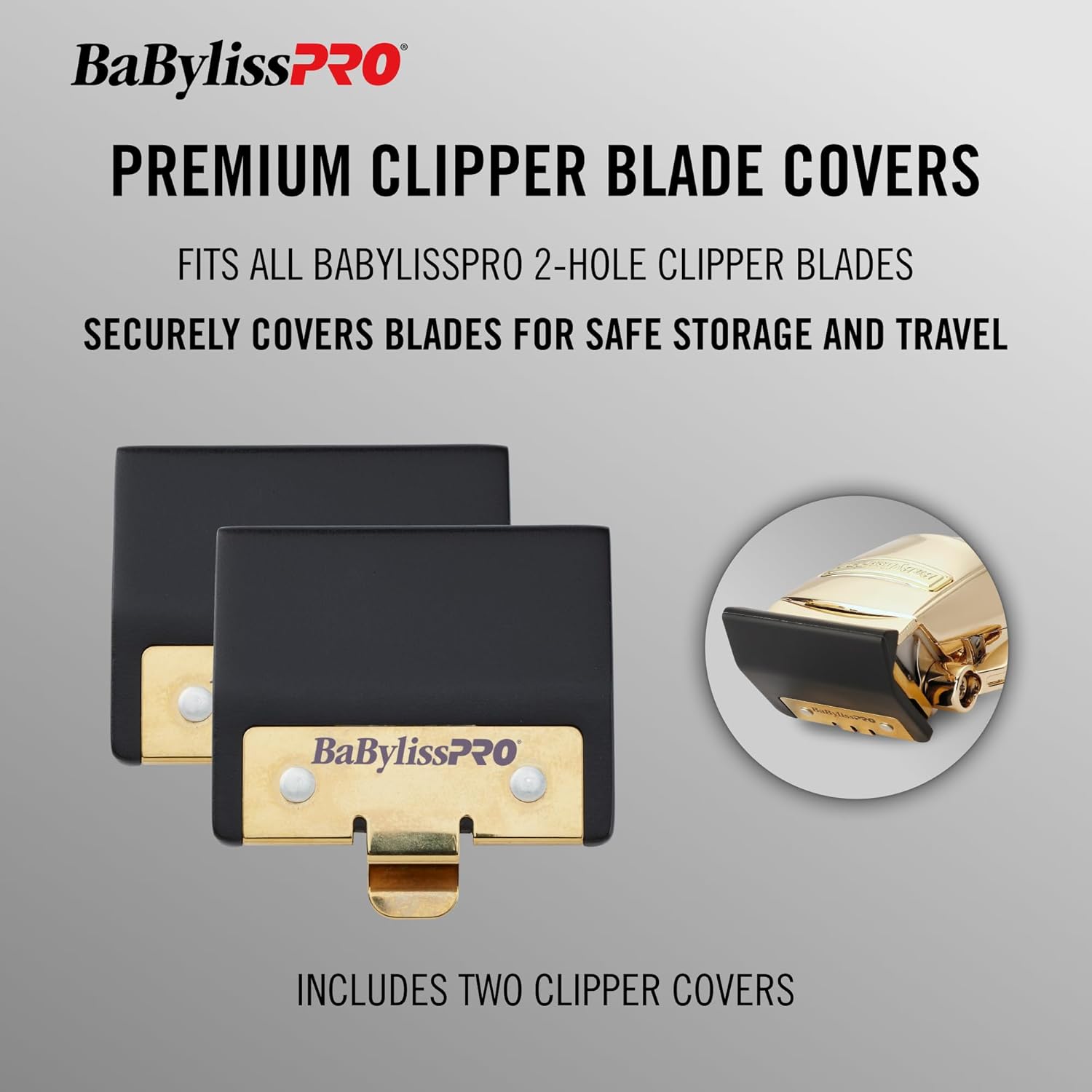 BaBylissPRO Premium Clipper Blade Covers - 2 pack (FXPBCC2-PK) — image 3