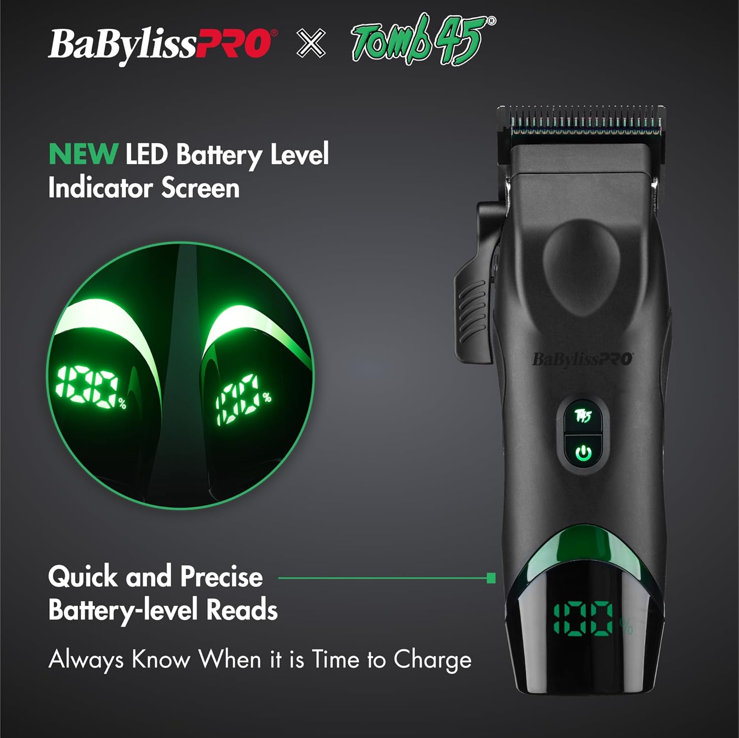 BaBylissPRO x Tomb45 Wireless-Charging Clipper & Trimmer Value Set (FXT45PPK) — image 11