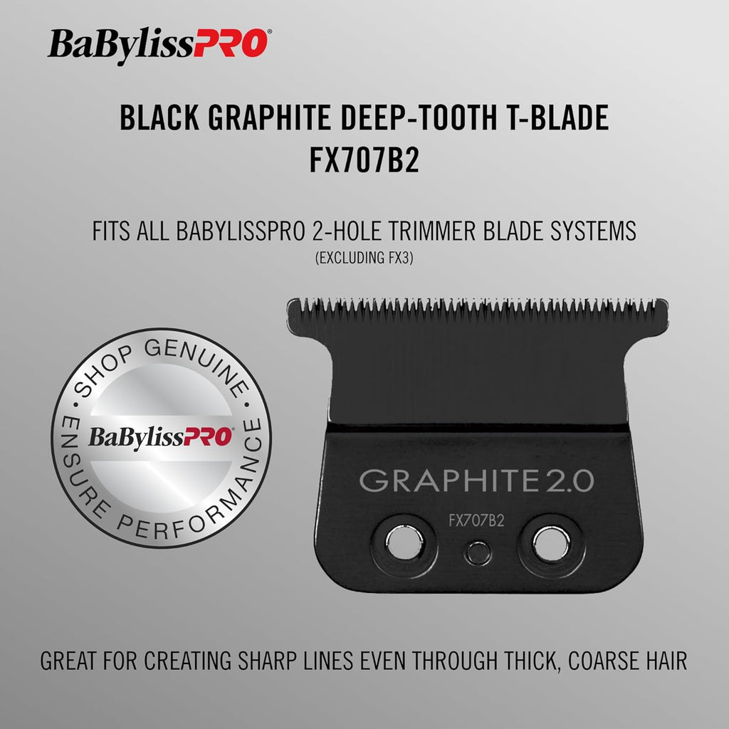 BaBylissPRO Black Graphite 2.0 Trimmer Blade - Deep Tooth (FX707B2) — image 4