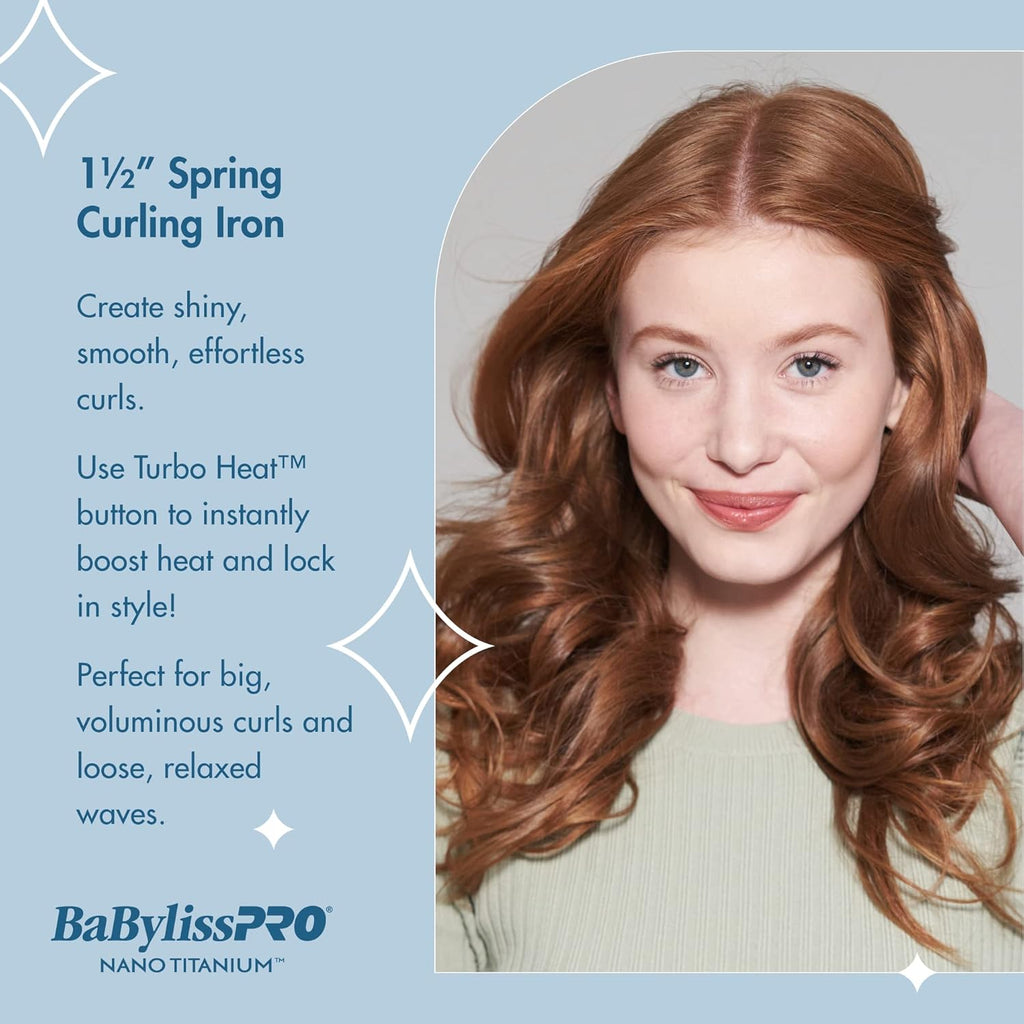 BaBylissPRO Nano Titanium Spring Curling Iron 1.25" (BNT125S) — image 7