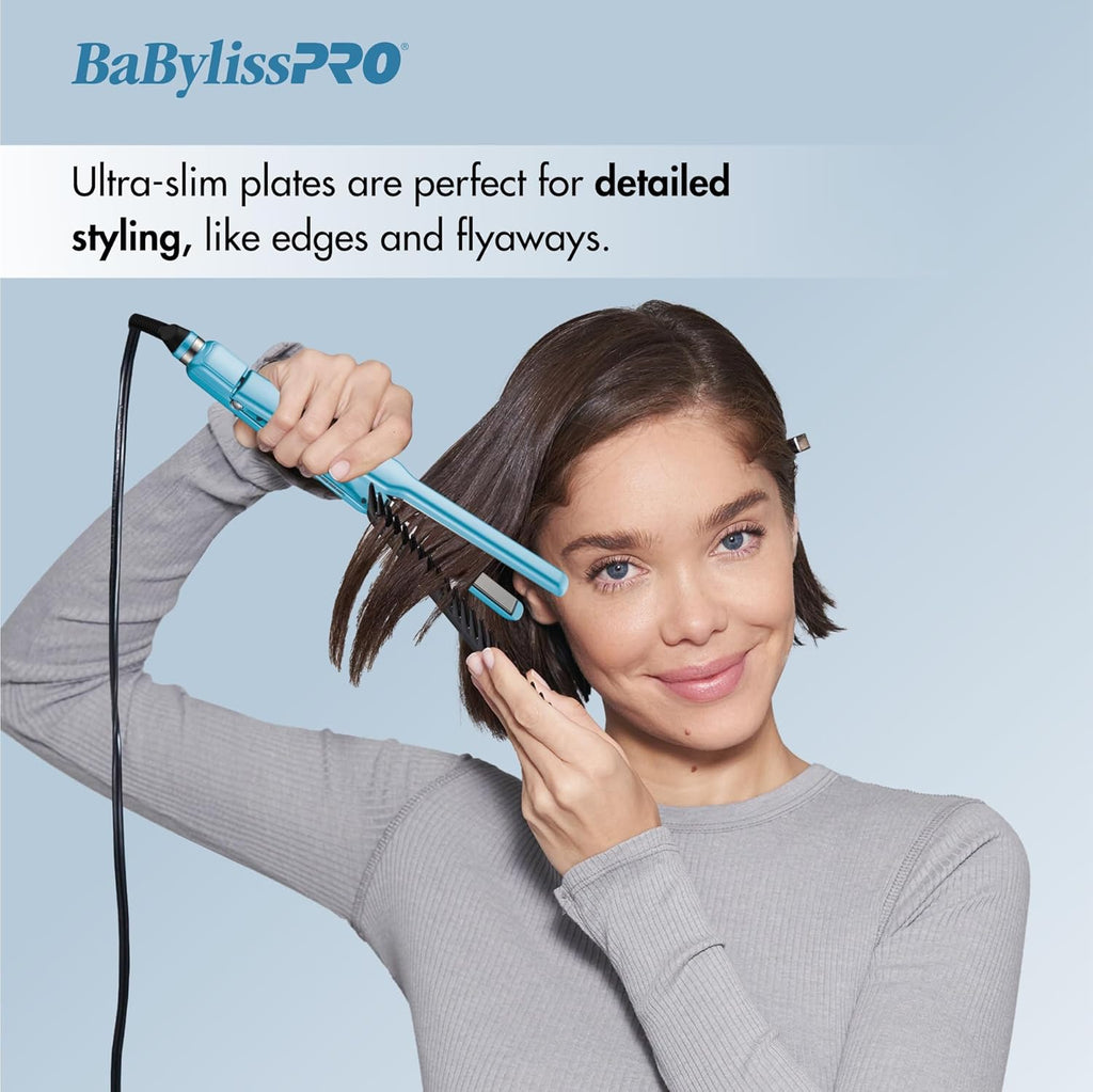BaBylissPRO Nano Titanium Ultra-Sleek Ionic Flat Iron - 1/2" (BNT4171TUC) — image 6