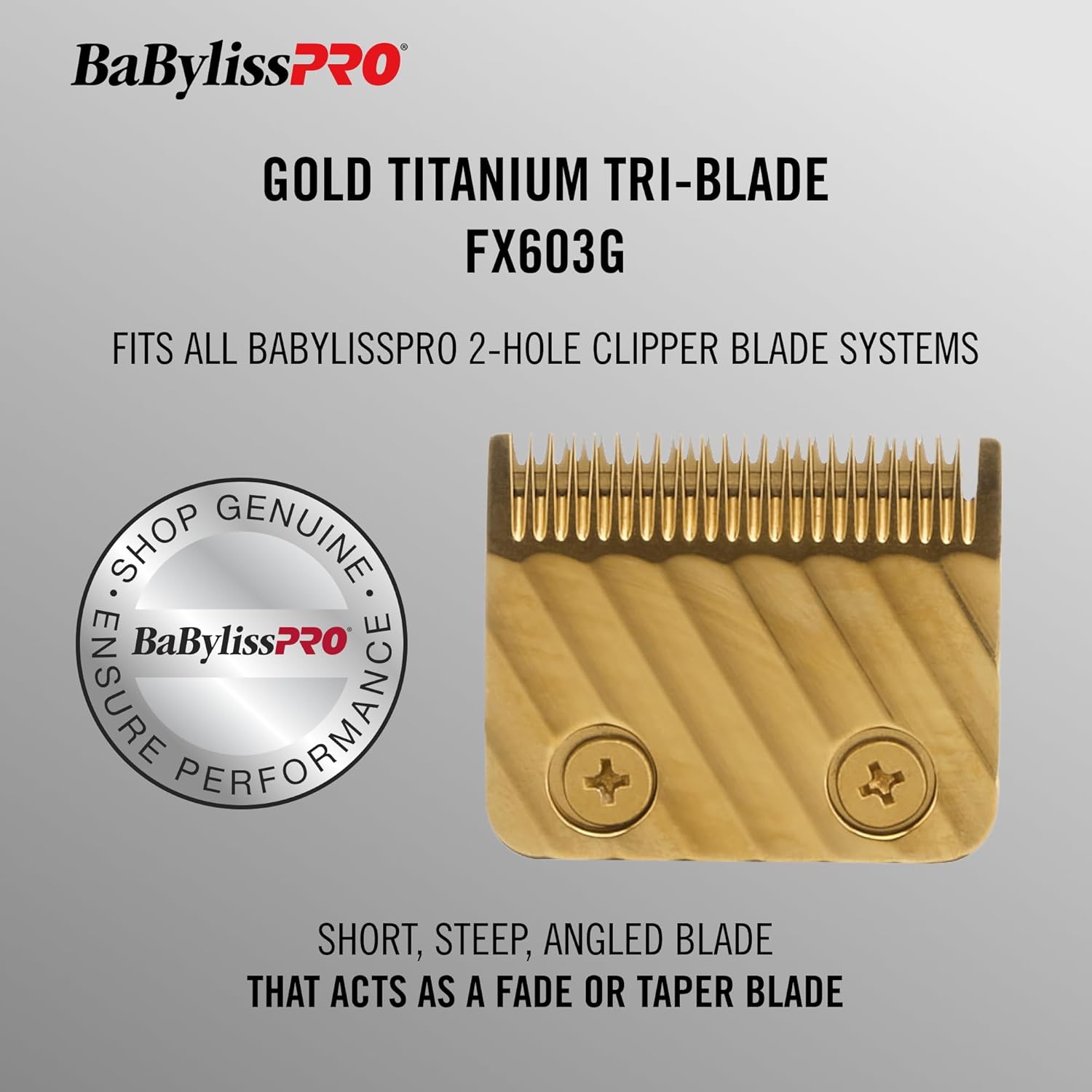BaBylissPRO Replacement Gold Titanium Tri-Blade (603G) — image 2