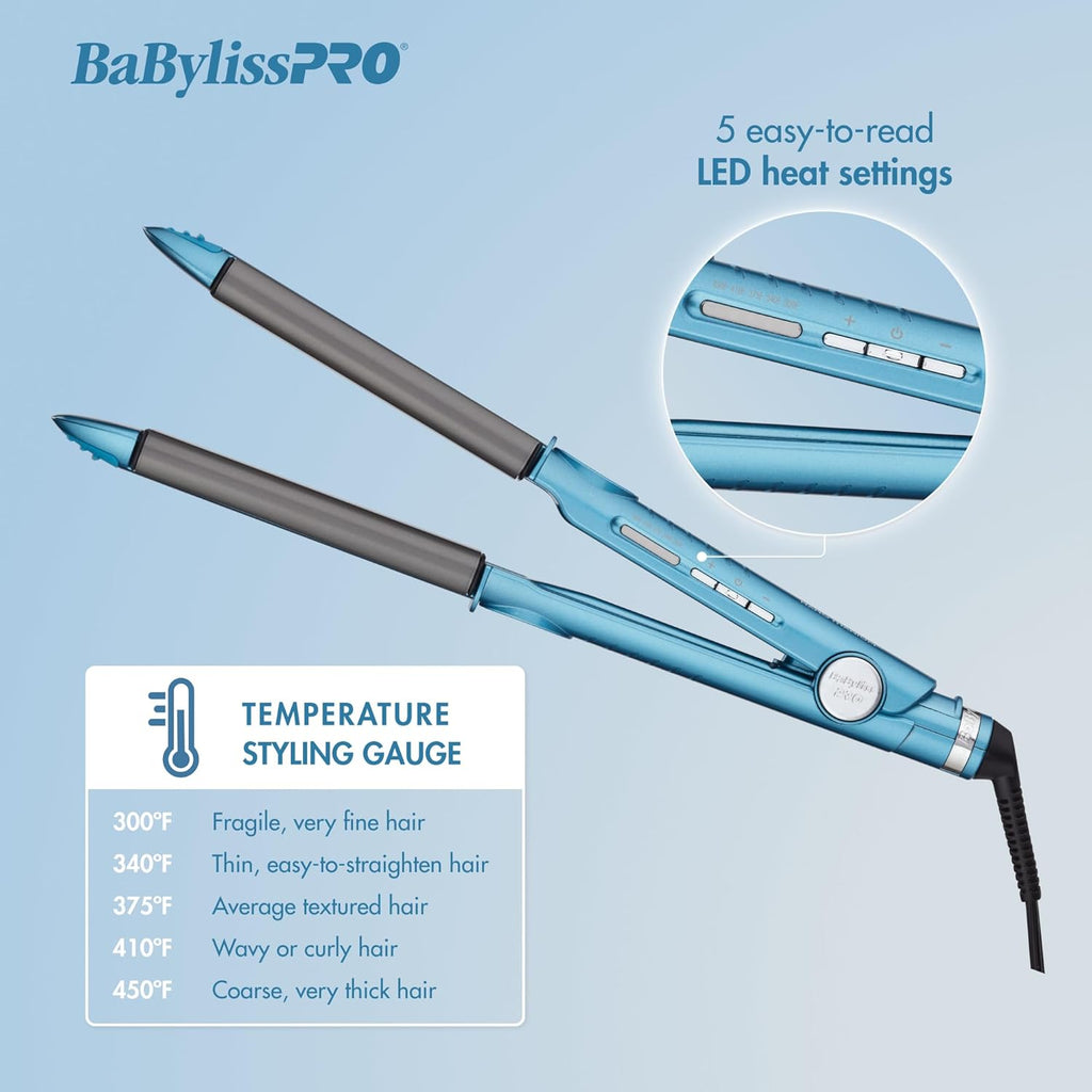 BaBylissPRO Limited Edition 1" Curved Styling Iron & 1" Extended-Barrel Curling Iron Styling Set (BNTPP76) — image 9