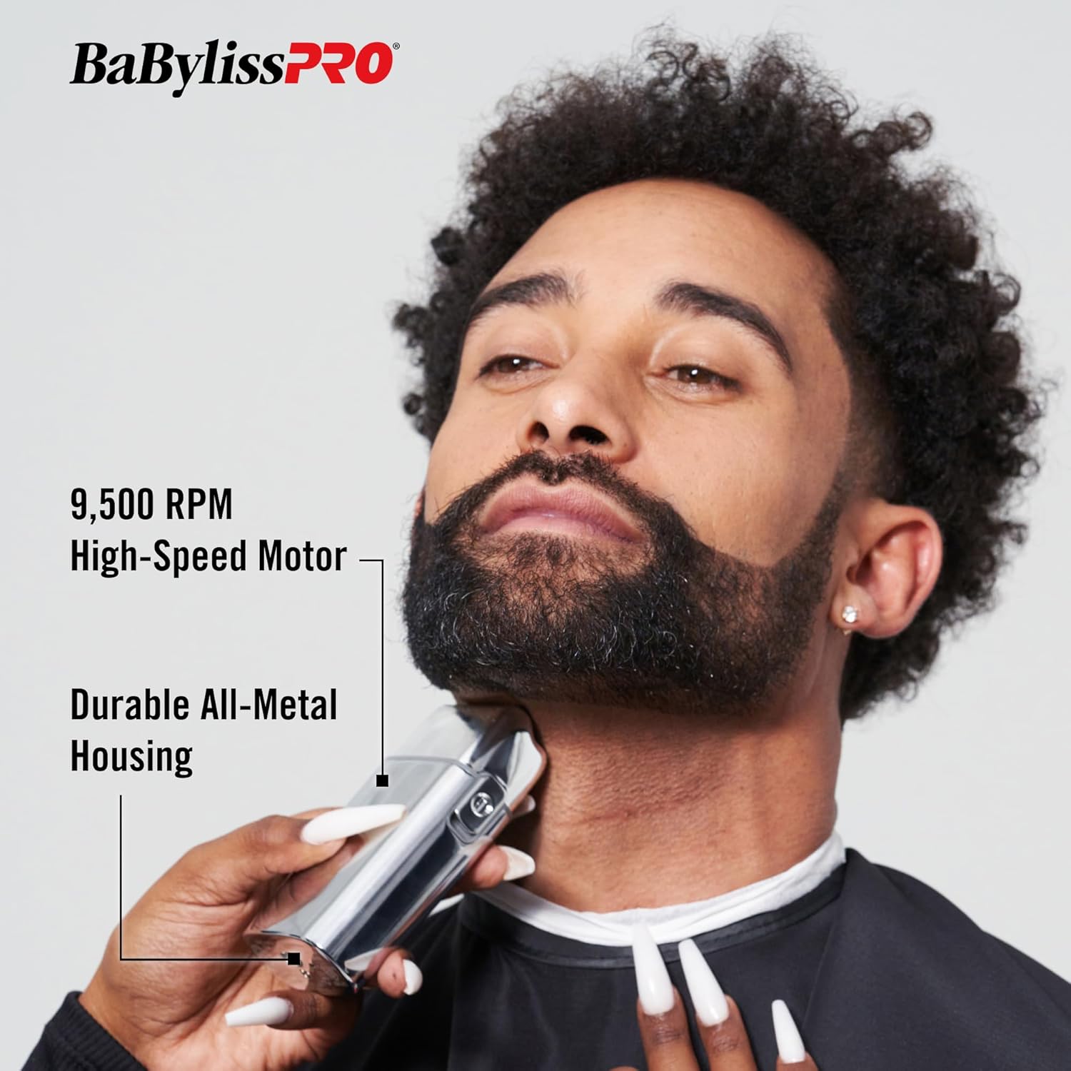 BaBylissPRO Foil FX02 Cordless Chrome Metal Double Foil Shaver (FXFS2) — image 3