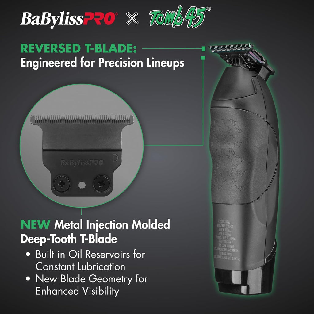 BaBylissPRO x Tomb45 Wireless-Charging Clipper & Trimmer Value Set (FXT45PPK) — image 6