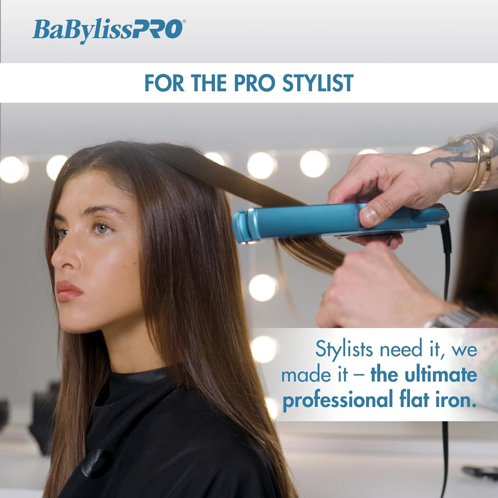 BaBylissPRO Nano Titanium Extended Ionic Flat Iron - 1 1/4" (BNT9091TXL) — image 13