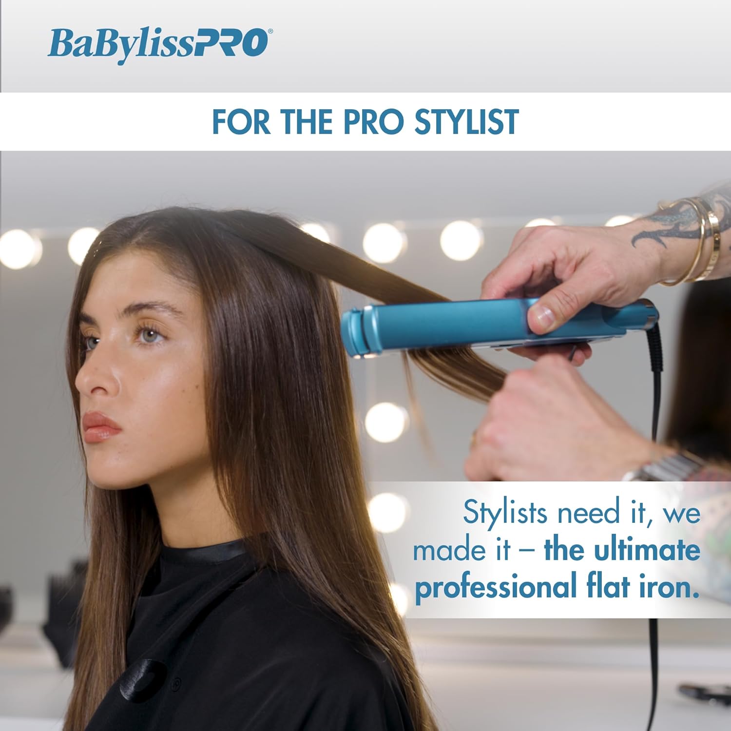 BaBylissPRO Nano Titanium Extended Ionic Flat Iron - 1 1/4" (BNT9091TXL) — image 13