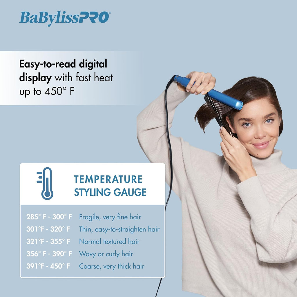BaBylissPRO Nano Titanium Digital Flat Iron - 1" (BNT4095TUC) — image 12