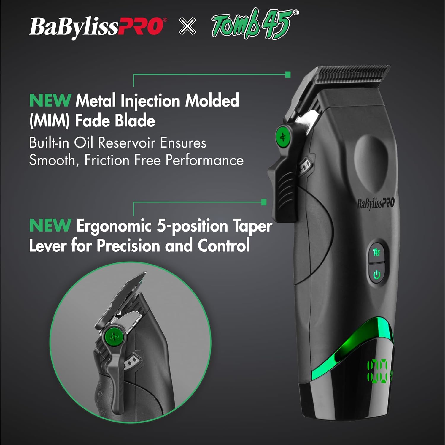 BaBylissPRO x Tomb45 Wireless-Charging Clipper & Trimmer Value Set (FXT45PPK) — image 8