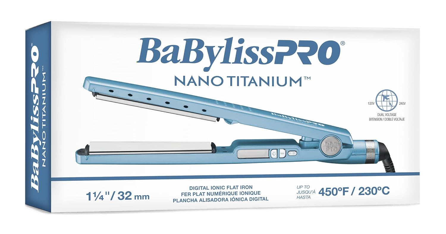BaBylissPRO Nano Titanium Ionic Flat Iron - 1.25" (BNT4091TUC) — image 10