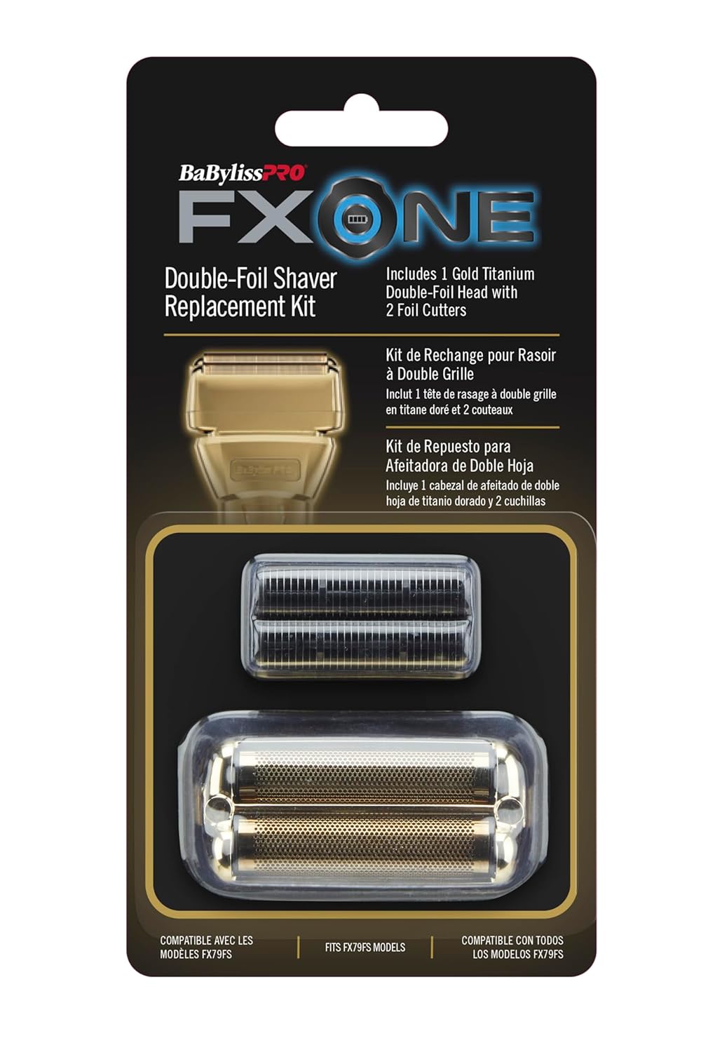 BaBylissPRO FXOne GoldFX Replacement Foil & Cutter for FX79FSG (FX79RF2G) — image 2