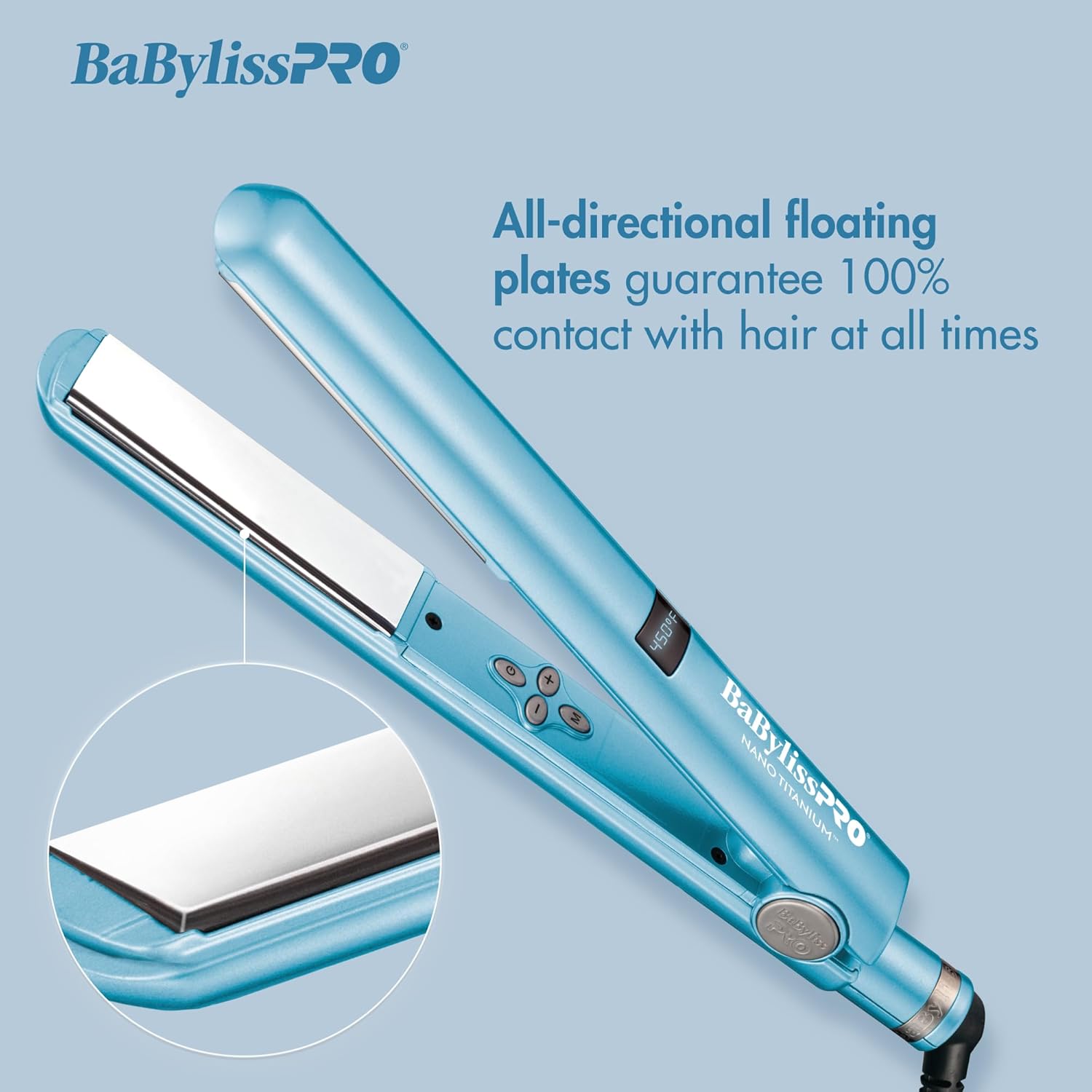 BaBylissPRO Nano Titanium Digital Flat Iron - 1" (BNT4095TUC) — image 5