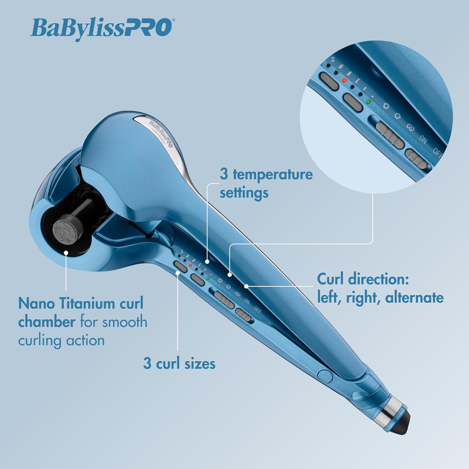 BaBylissPRO Nano Titanium MiraCurl 3 Professional 3-in-1 Curl Machine (BNTMC3UC) — image 6