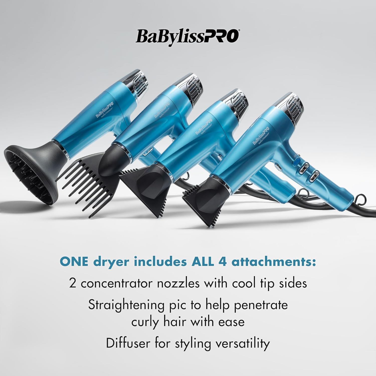 BaBylissPRO Nano Titanium High-Speed Dual Ionic Hair Dryer (BNT9100) — image 9