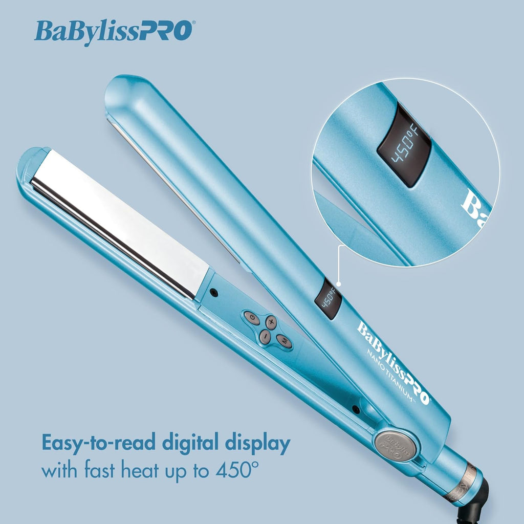 BaBylissPRO Nano Titanium Digital Flat Iron - 1" (BNT4095TUC) — image 4